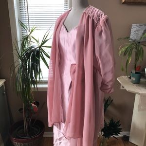 Plus size special occasion 2pcs dress and jacket